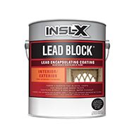 Bayshore Paints Lead Block is a water-based elastomeric acrylic coating with excellent adhesion, elongation, and tensile strength characteristics. When applied to surfaces bearing lead-containing paint, this product will seal in the lead paint with a thick, elastic membrane sheathing.

A cost-effective alternative to lead paint remediation
Creates a barrier over lead paints
For interior or exterior use
Easy application with brush, roller, or spray
Can be used as a primer or top coat
Attractive eggshell finishboom