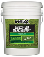 Bayshore Paints Insl-X Latex Field Marking Paint is specifically designed for use on natural or artificial turf, concrete and asphalt, as a semi-permanent coating for line marking or artistic graphics.

Fast Drying
Water-Based Formula
Will Not Kill Grass